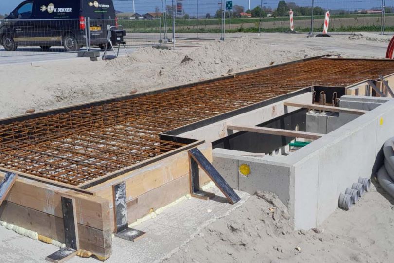 Fundering batterijtuinen in Dronten