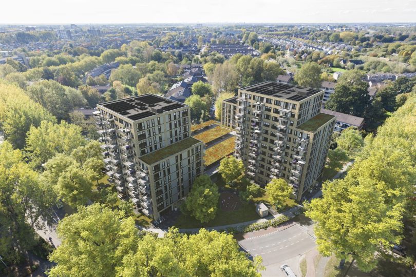 Woontorens in Gouda ontworpen door Van Ommeren Architecten